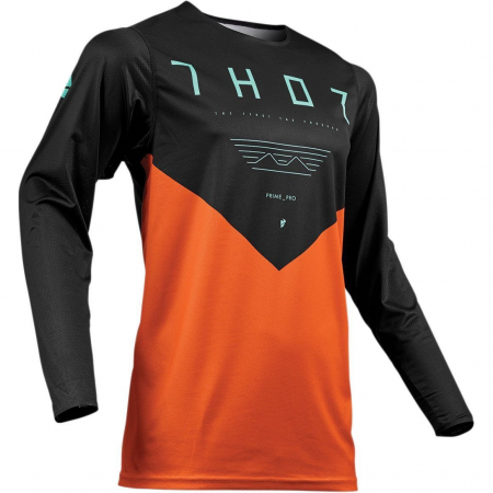 Tricouri - TRICOU THOR PRIME PRO JET, NEGRU PORTOCALIU