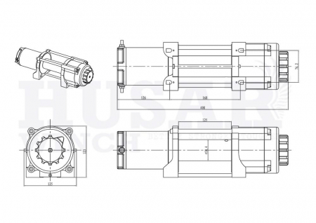 TROLIU HUSAR 5500 LBS / 2494 KG 15M SUFA METALICA [5]