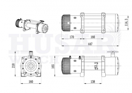 TROLIU HUSAR 8500 LBS / 3855 KG 15M SUFA METALICA [4]