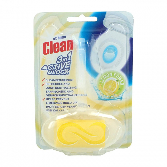 AT HOME CLEAN APARAT WC BLOCK 40GR LEMON [1]