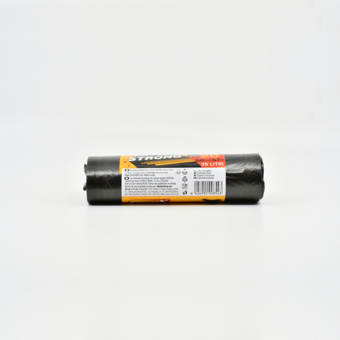 CLINOX SACI MENAJERI EXTRA STRONG 35L/20BUC HDPE NEGRI [2]
