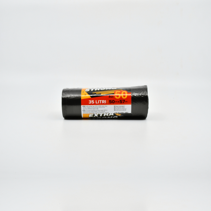 CLINOX SACI MENAJERI EXTRA STRONG 35L/50BUC HDPE NEGRI [2]