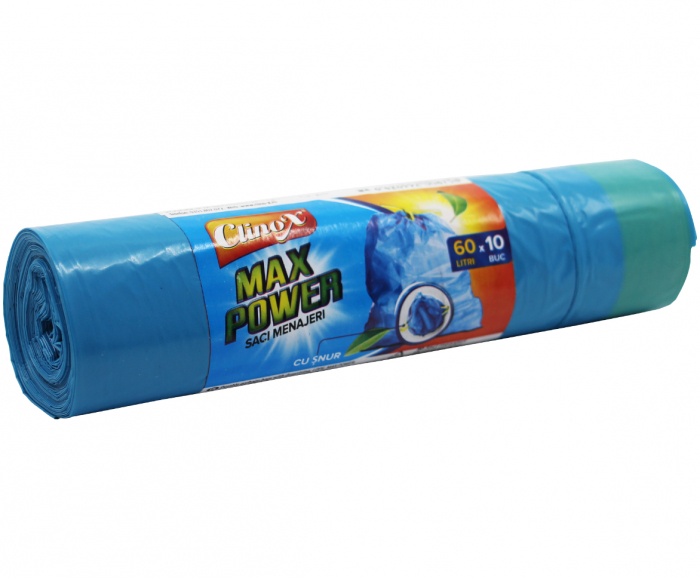 CLINOX SACI MENAJERI LDPE MAX POWER CU SNUR 60L/10BUC [2]