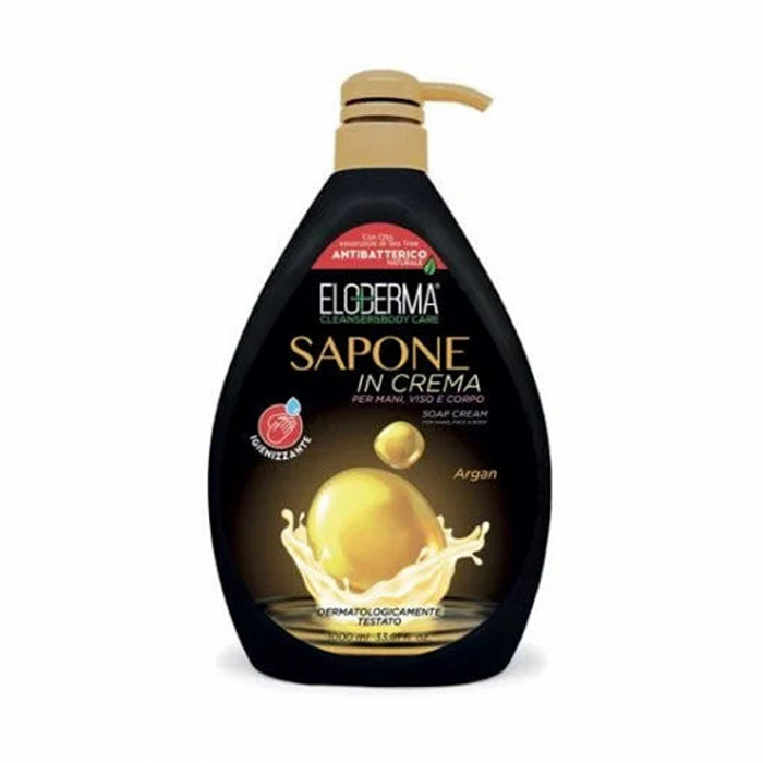 ELODERMA SAPUN LICHID CREMA 1000ML CU POMPITA ARGAN [1]