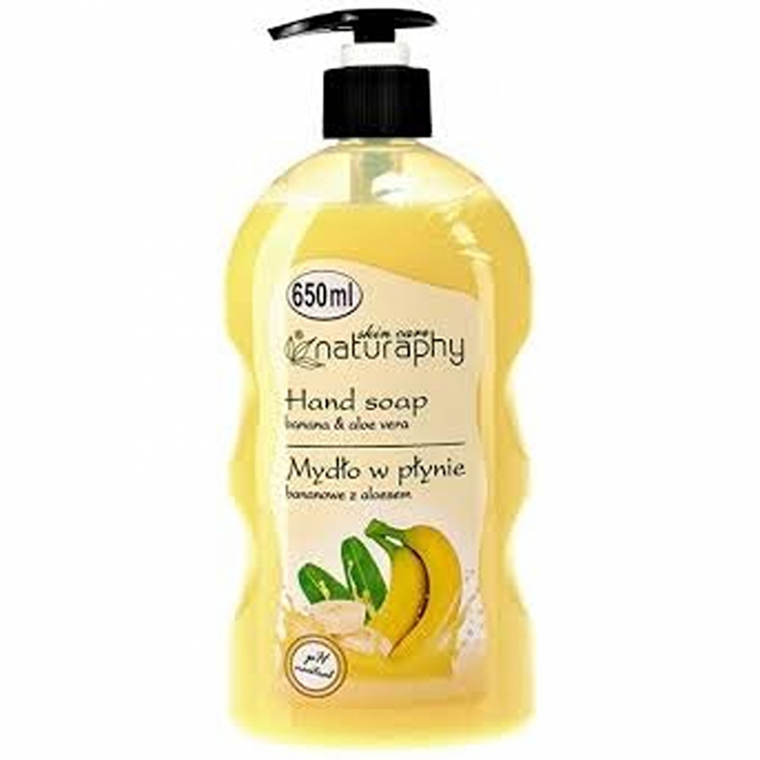 NATURAPHY SAPUN LICHID 650ML CU POMPITA BANANE SI ALOE VERA [1]