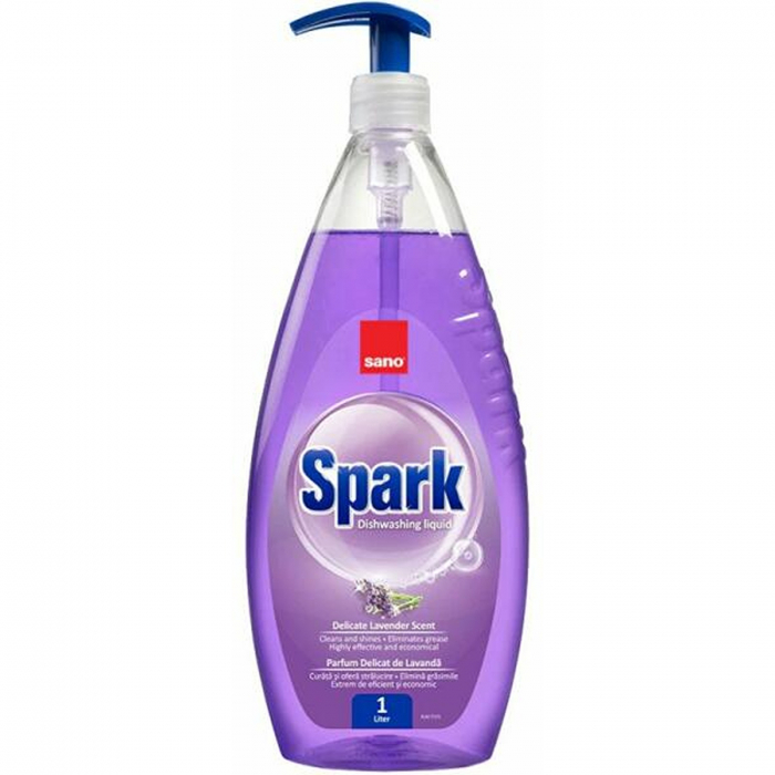 SANO SPARK DETERGENT VASE 1000ML CU POMPITA LAVANDA [1]