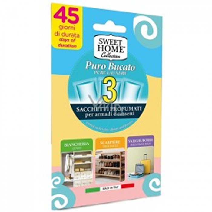 SWEET HOME ODORIZANT HAINE (DULAP) 3PLICURI/SET PURE LAUNDRY [1]