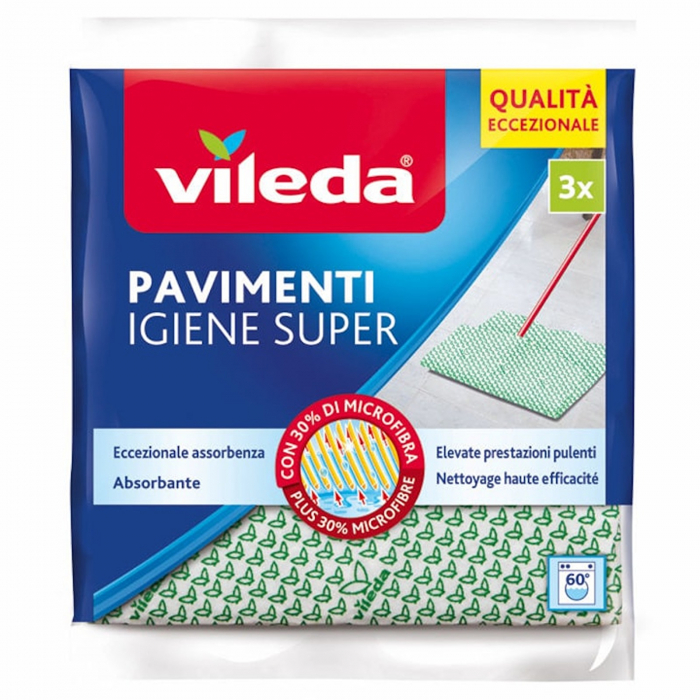 VILEDA LAVETA PENTRU PARDOSELI IGIENE SUPER 3BUC/SET [1]