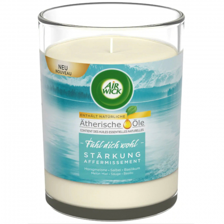  Parfum de camere - AIRWICK CANDELA PARFUMATA 220GR  HONEY MELONDEW SAGE BASIL