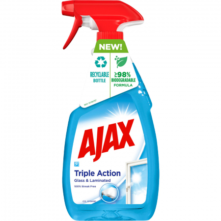  Detergent geam si sticla - AJAX SOLUTIE GEAM CU PULVERIZATOR 500ML TRIPLE ACTION