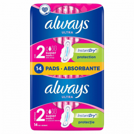 Absorbant - ALWAYS ULTRA SUPER PLUS DUO 14BUC/SET