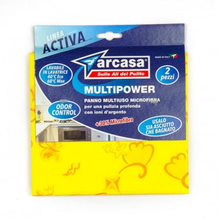  Lavete de curatare - ARCASA LAVETA MULTIFUNCTIONALA DIN MICROFIBRA MULTIPOWER 35*40CM  2BUC/SET DEP321