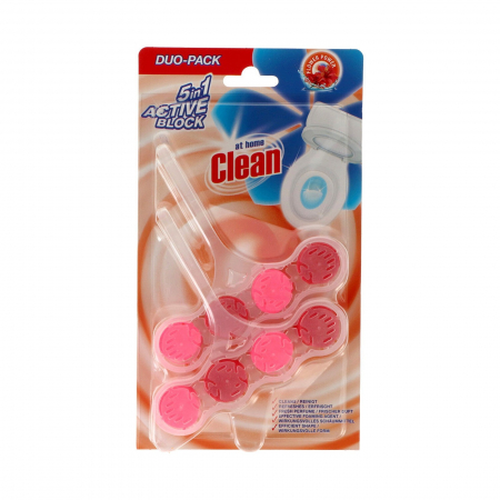 Casa si gradina - AT HOME CLEAN APARAT WC BLOCK 2*45GR FLOWER