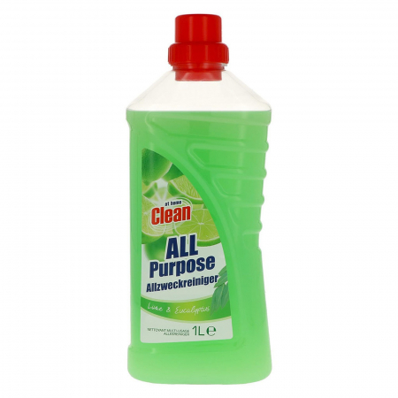  Detergent pardoseala - AT HOME CLEAN SOLUTIE PENTRU CURATAT SUPRAFETE LAVABILE 1L LIME EUCALYPTUS