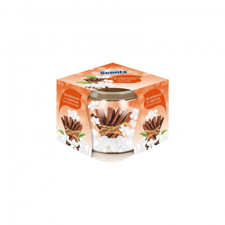  Parfum de camere - AT HOME SCENTS CANDELA PARFUMATA 70GR SANDALWOOD AND JASMINE