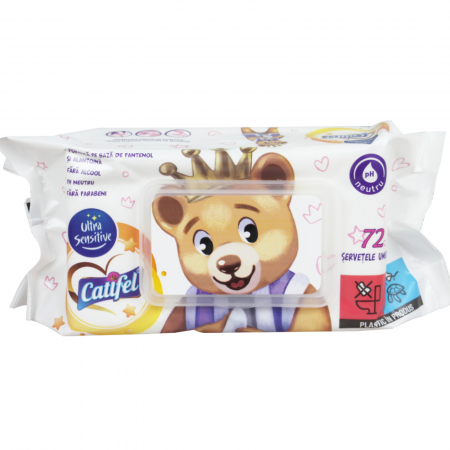 Mamici, Bebelusi - CATIFEL SERVETELE UMEDE BABY ULTRA SENSITIVE 72BUC/SET CU CAPAC