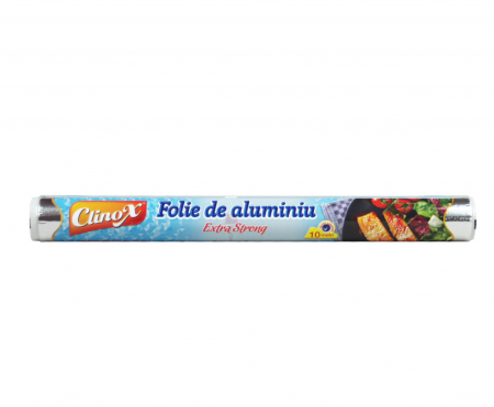  Folie aluminiu,folie alimentara - CLINOX FOLIE DE ALUMINIU 10 METRI*28CM/ROLA