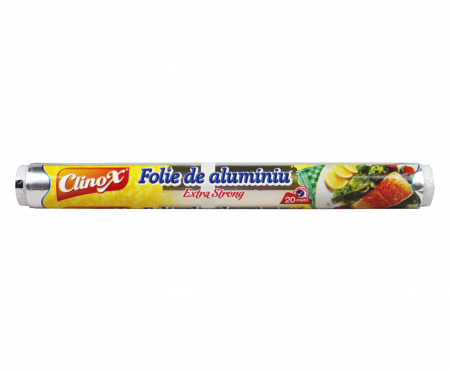  Folie aluminiu,folie alimentara - CLINOX FOLIE DE ALUMINIU 20 METRI*28CM/ROLA
