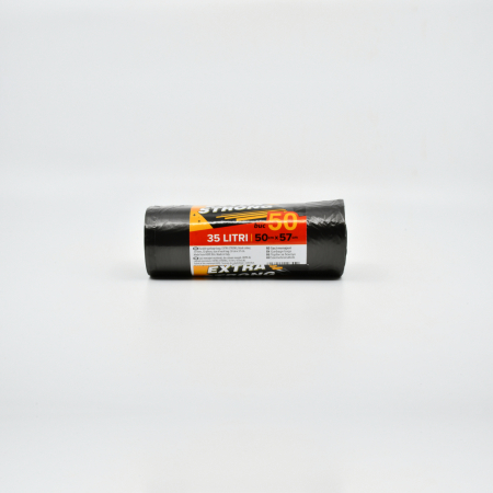 CLINOX SACI MENAJERI EXTRA STRONG 35L/50BUC HDPE NEGRI [1]