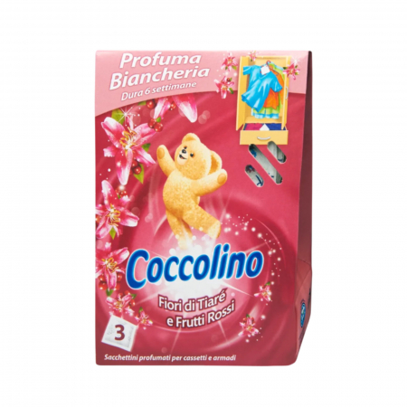  Parfum de camere - COCCOLINO ODORIZANT SACULET PARFUMAT PENTRU HAINE 3BUC/SET FRUTTI ROSI