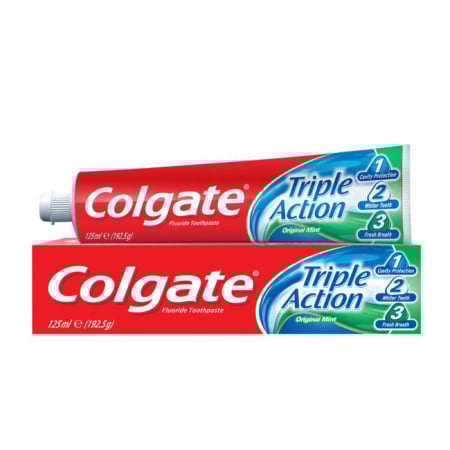  Pasta de dinti - COLGATE PASTA DE DINTI TRIPLE ACTION 125ML ORIGINAL MINT