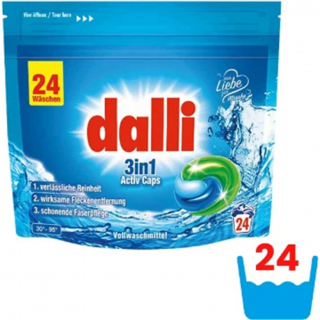 Casa si gradina - DALLI DETERGENT CAPSULE 3 IN 1 24*26.5GR(24SPALARI) ACTIV