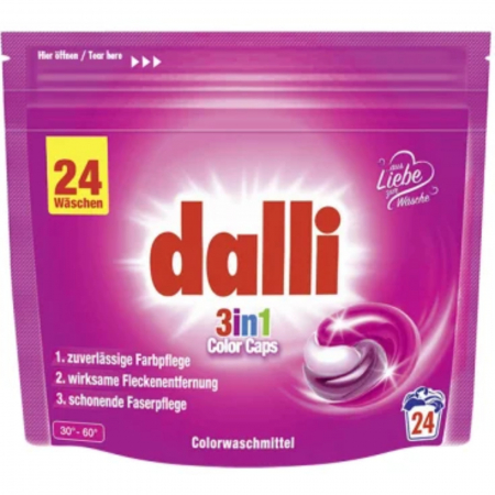 Casa si gradina - DALLI DETERGENT CAPSULE 3 IN 1 24*26.5GR(24SPALARI) COLOR