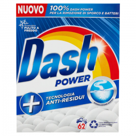  Detergent (rufe) - DASH DETERGENT PUDRA AUTOMAT 3,72KG 62SPALARI CUTIE (TEHNOLOGIE SI PT APA RECE)