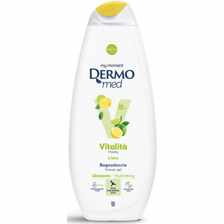  Gel de dus - DERMOMED GEL DUS 650ML LIME VITALITA
