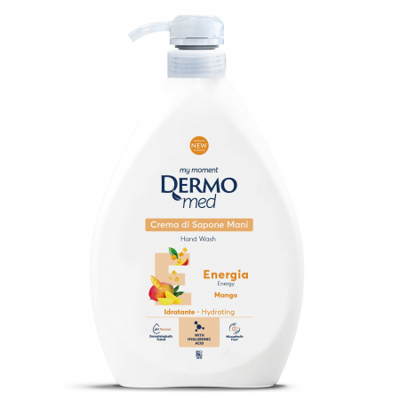  Sapun lichid, sapun - DERMOMED SAPUN LICHID CREMA CU POMPITA 1L MANGO ENERGIA