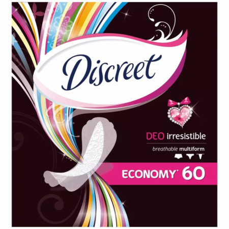 Absorbant - DISCREET ABSORBANTE ZILNICE 60BUC/SET DEO IRRESISTIBLE