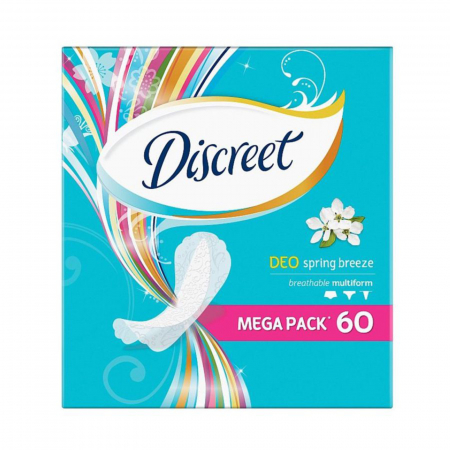  Absorbant - DISCREET ABSORBANTE ZILNICE 60BUC/SET DEO SPRING BREEZE