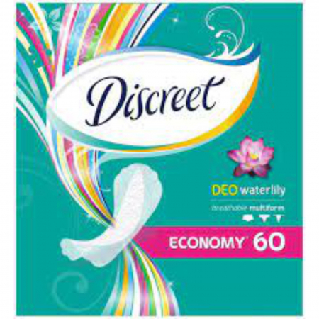  Absorbant - DISCREET ABSORBANTE ZILNICE 60BUC/SET DEO WATERLILY