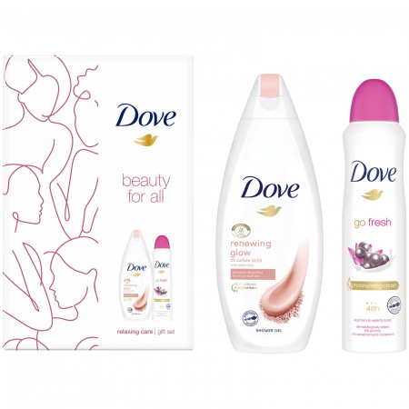  Pachete de cadouri - DOVE CASETA DAMA (DEO 150ML+GEL DUS 250ML) GO FRESH
