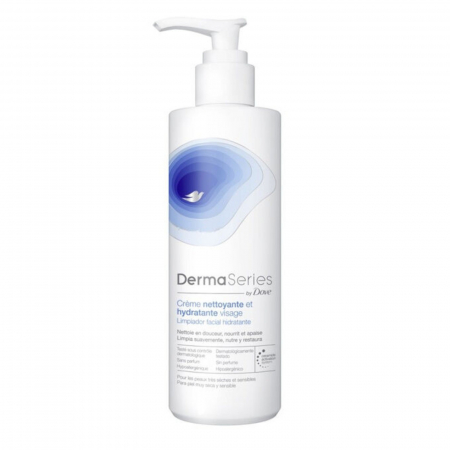  Produse pentru curatarea tenului - DOVE CREMA DE CURATARE PENTRU FATA 250ML CU POMPITA DERMA SERIES MOISTURIZING