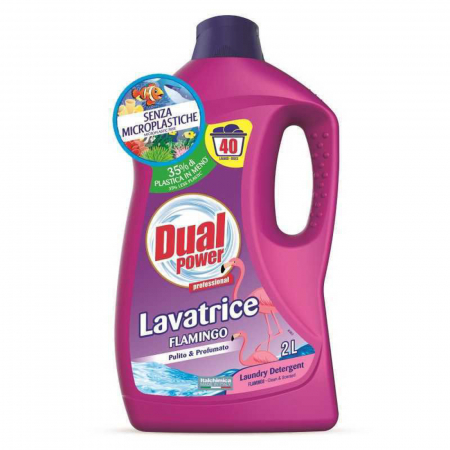  Detergent (rufe) - DUAL POWER DETERGENT RUFE 2L (40SPALARI) FLAMINGO