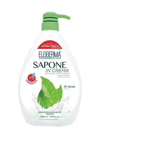 Sapun lichid, sapun - ELODERMA SAPUN LICHID CREMA 1000ML CU POMPITA CEAI VERDE