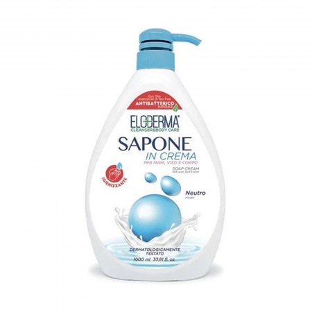 Sanatate si cosmetica - ELODERMA SAPUN LICHID CREMA 1000ML CU POMPITA NEUTRU