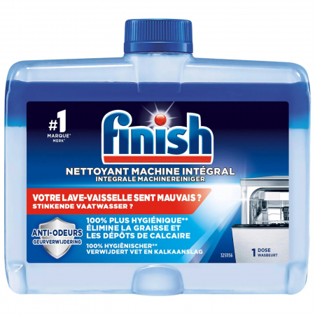  Detergent masina de spalat vase - FINISH SOLUTIE LICHIDA PENTRU CURATAT MASINA DE SPALAT VASE 250ML REGULAR