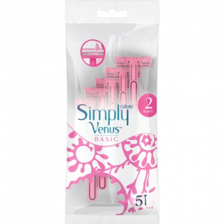 Sanatate si cosmetica - GILLETTE APARAT RAS 5BUC/SET SIMPLY VENUS 2 BASIC