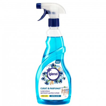  Detergent pardoseala - IGIENOL CURAT PARFUMAT 750ML CU PULVERIZATOR SANTAL SI IRIS