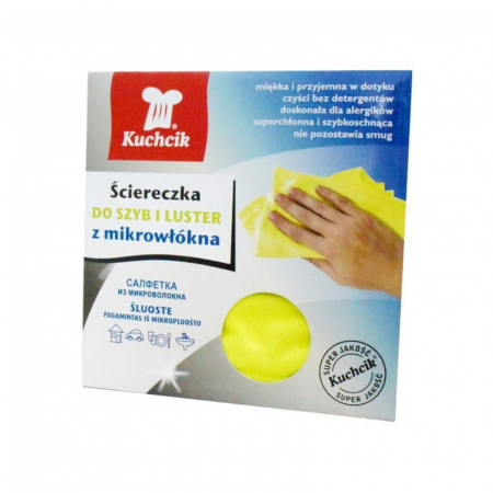  Lavete de curatare - KUCHCIK LAVETA MICROFIBRA PENTRU GEAMURI SI OGLINZI 1BUC/SET