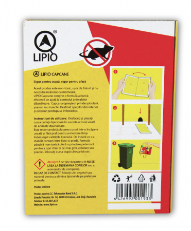 LIPIO CAPCANA PENTRU INSECTE SI SOARECI DUBLA (CARTE) [2]