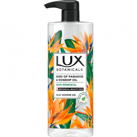 Sanatate si cosmetica - LUX GEL DE DUS CU POMPITA 750ML BIRD OF PARADISE ROSEHIP OIL SKIN RENEWAL
