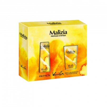  Pachete de cadouri - MALIZIA CAS.DONNA(DEO 150ML+GEL DUS 250ML) VANILLA