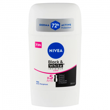 Sanatate si cosmetica - NIVEA DEO STICK 50 ML DAMA INVISIBLE CLEAR