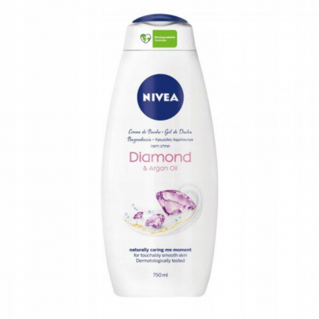 Gel de dus - NIVEA GEL DUS 750ML DIAMOND ARGAN OIL