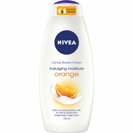  Gel de dus - NIVEA GEL DUS 750ML ORANGE AVOCADO OIL