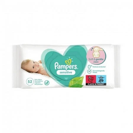 Mamici, Bebelusi - PAMPERS SERVETELE UMEDE SENSITIVE 52BUC/SET