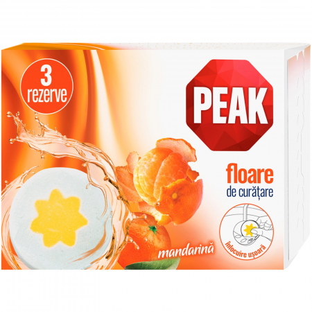  Detergent toaleta - PEAK WC FLOARE REZERVE MANDARINA 3*45GR